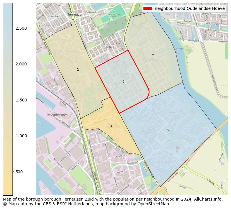 Image of the neighbourhood Oudelandse Hoeve at the map. This image is used as introduction to this page. This page shows a lot of information about the population in the neighbourhood Oudelandse Hoeve (such as the distribution by age groups of the residents, the composition of households, whether inhabitants are natives or Dutch with an immigration background, data about the houses (numbers, types, price development, use, type of property, ...) and more (car ownership, energy consumption, ...) based on open data from the Dutch Central Bureau of Statistics and various other sources!