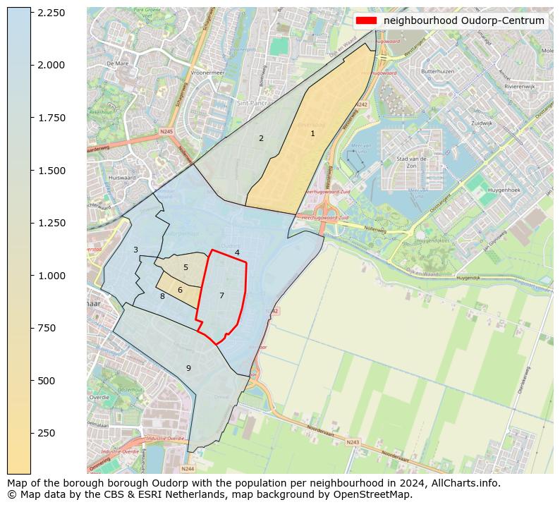 Image of the neighbourhood Oudorp-Centrum at the map. This image is used as introduction to this page. This page shows a lot of information about the population in the neighbourhood Oudorp-Centrum (such as the distribution by age groups of the residents, the composition of households, whether inhabitants are natives or Dutch with an immigration background, data about the houses (numbers, types, price development, use, type of property, ...) and more (car ownership, energy consumption, ...) based on open data from the Dutch Central Bureau of Statistics and various other sources!