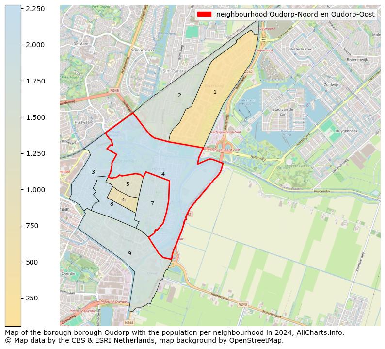 Image of the neighbourhood Oudorp-Noord en Oudorp-Oost at the map. This image is used as introduction to this page. This page shows a lot of information about the population in the neighbourhood Oudorp-Noord en Oudorp-Oost (such as the distribution by age groups of the residents, the composition of households, whether inhabitants are natives or Dutch with an immigration background, data about the houses (numbers, types, price development, use, type of property, ...) and more (car ownership, energy consumption, ...) based on open data from the Dutch Central Bureau of Statistics and various other sources!