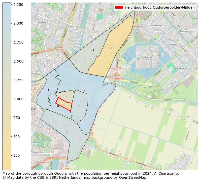 Image of the neighbourhood Oudorperpolder-Midden at the map. This image is used as introduction to this page. This page shows a lot of information about the population in the neighbourhood Oudorperpolder-Midden (such as the distribution by age groups of the residents, the composition of households, whether inhabitants are natives or Dutch with an immigration background, data about the houses (numbers, types, price development, use, type of property, ...) and more (car ownership, energy consumption, ...) based on open data from the Dutch Central Bureau of Statistics and various other sources!