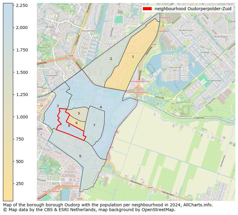 Image of the neighbourhood Oudorperpolder-Zuid at the map. This image is used as introduction to this page. This page shows a lot of information about the population in the neighbourhood Oudorperpolder-Zuid (such as the distribution by age groups of the residents, the composition of households, whether inhabitants are natives or Dutch with an immigration background, data about the houses (numbers, types, price development, use, type of property, ...) and more (car ownership, energy consumption, ...) based on open data from the Dutch Central Bureau of Statistics and various other sources!