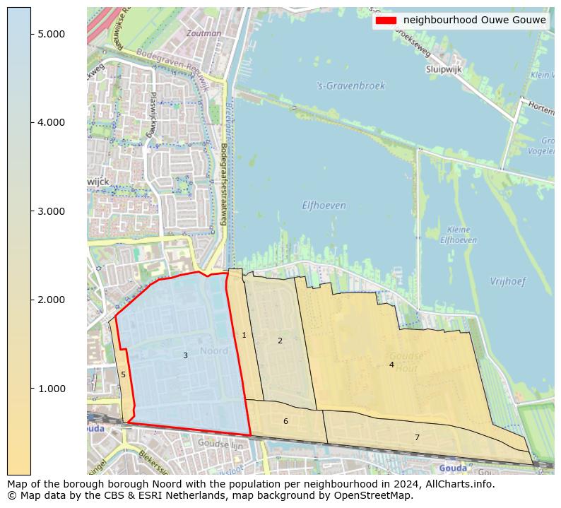 Image of the neighbourhood Ouwe Gouwe at the map. This image is used as introduction to this page. This page shows a lot of information about the population in the neighbourhood Ouwe Gouwe (such as the distribution by age groups of the residents, the composition of households, whether inhabitants are natives or Dutch with an immigration background, data about the houses (numbers, types, price development, use, type of property, ...) and more (car ownership, energy consumption, ...) based on open data from the Dutch Central Bureau of Statistics and various other sources!