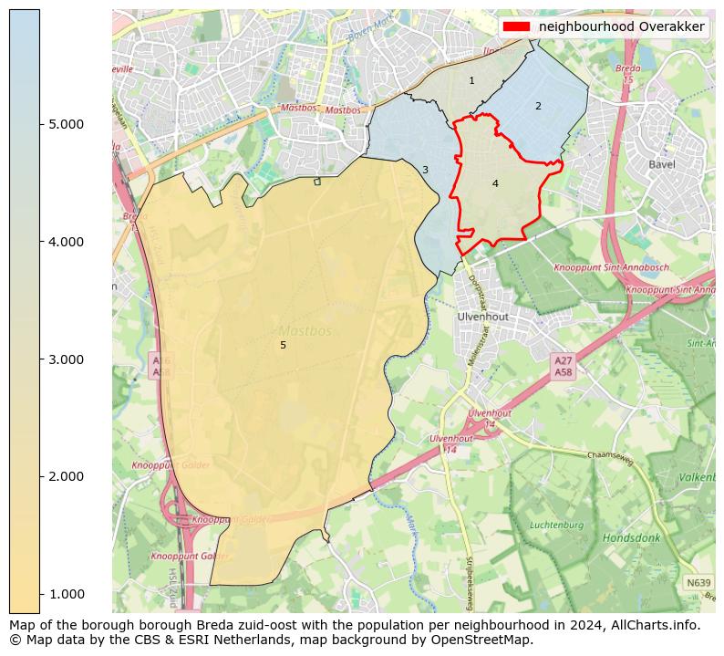 Image of the neighbourhood Overakker at the map. This image is used as introduction to this page. This page shows a lot of information about the population in the neighbourhood Overakker (such as the distribution by age groups of the residents, the composition of households, whether inhabitants are natives or Dutch with an immigration background, data about the houses (numbers, types, price development, use, type of property, ...) and more (car ownership, energy consumption, ...) based on open data from the Dutch Central Bureau of Statistics and various other sources!