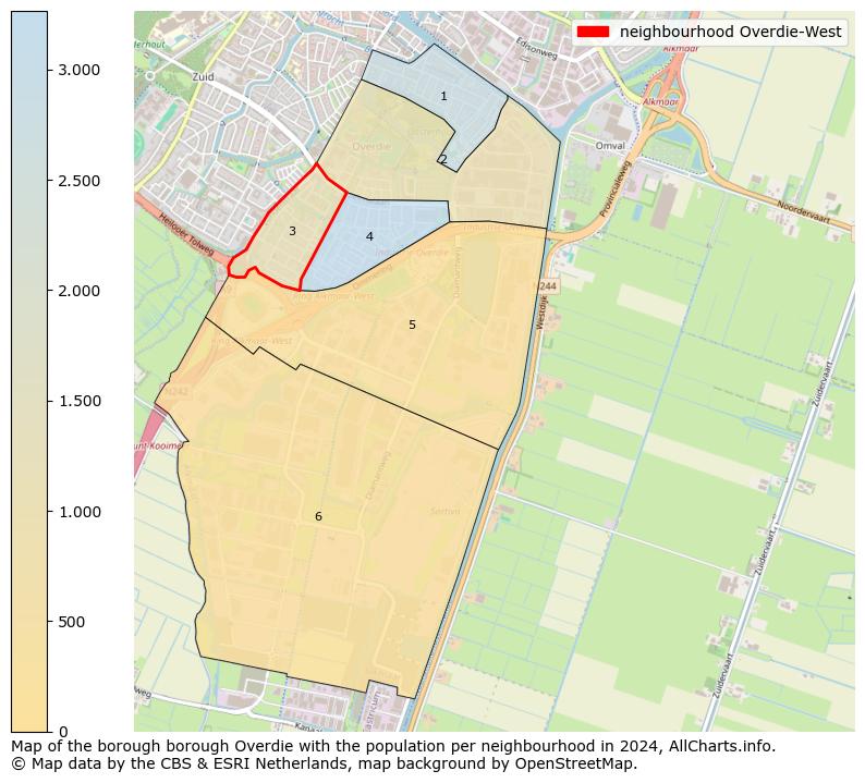 Image of the neighbourhood Overdie-West at the map. This image is used as introduction to this page. This page shows a lot of information about the population in the neighbourhood Overdie-West (such as the distribution by age groups of the residents, the composition of households, whether inhabitants are natives or Dutch with an immigration background, data about the houses (numbers, types, price development, use, type of property, ...) and more (car ownership, energy consumption, ...) based on open data from the Dutch Central Bureau of Statistics and various other sources!