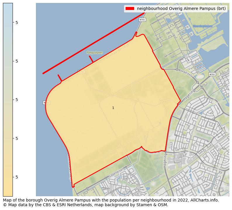 Map of the borough Overig Almere Pampus with the population per neighbourhood in 2022. This page shows a lot of information about residents (such as the distribution by age groups, family composition, gender, native or Dutch with an immigration background, ...), homes (numbers, types, price development, use, type of property, ...) and more (car ownership, energy consumption, ...) based on open data from the Dutch Central Bureau of Statistics and various other sources!