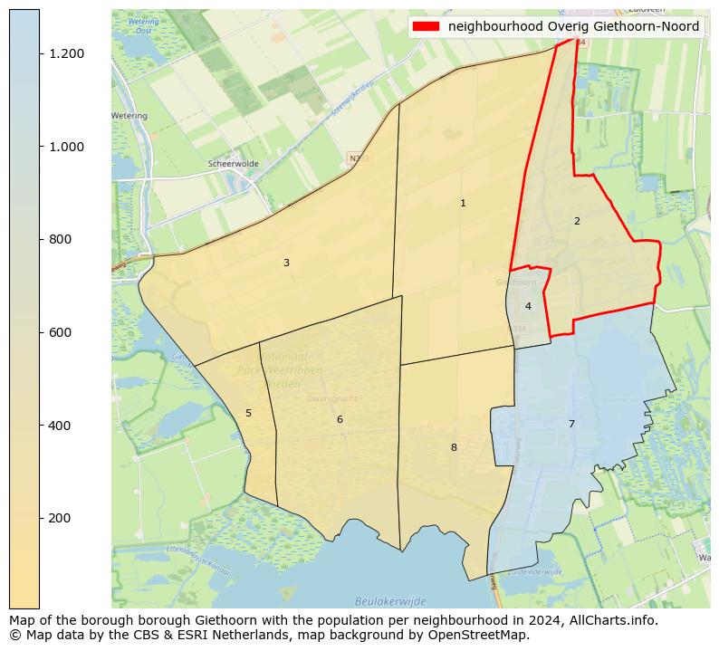 Image of the neighbourhood Overig Giethoorn-Noord at the map. This image is used as introduction to this page. This page shows a lot of information about the population in the neighbourhood Overig Giethoorn-Noord (such as the distribution by age groups of the residents, the composition of households, whether inhabitants are natives or Dutch with an immigration background, data about the houses (numbers, types, price development, use, type of property, ...) and more (car ownership, energy consumption, ...) based on open data from the Dutch Central Bureau of Statistics and various other sources!