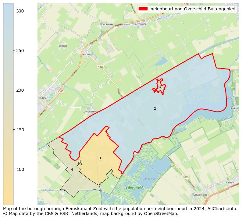 Image of the neighbourhood Overschild Buitengebied at the map. This image is used as introduction to this page. This page shows a lot of information about the population in the neighbourhood Overschild Buitengebied (such as the distribution by age groups of the residents, the composition of households, whether inhabitants are natives or Dutch with an immigration background, data about the houses (numbers, types, price development, use, type of property, ...) and more (car ownership, energy consumption, ...) based on open data from the Dutch Central Bureau of Statistics and various other sources!