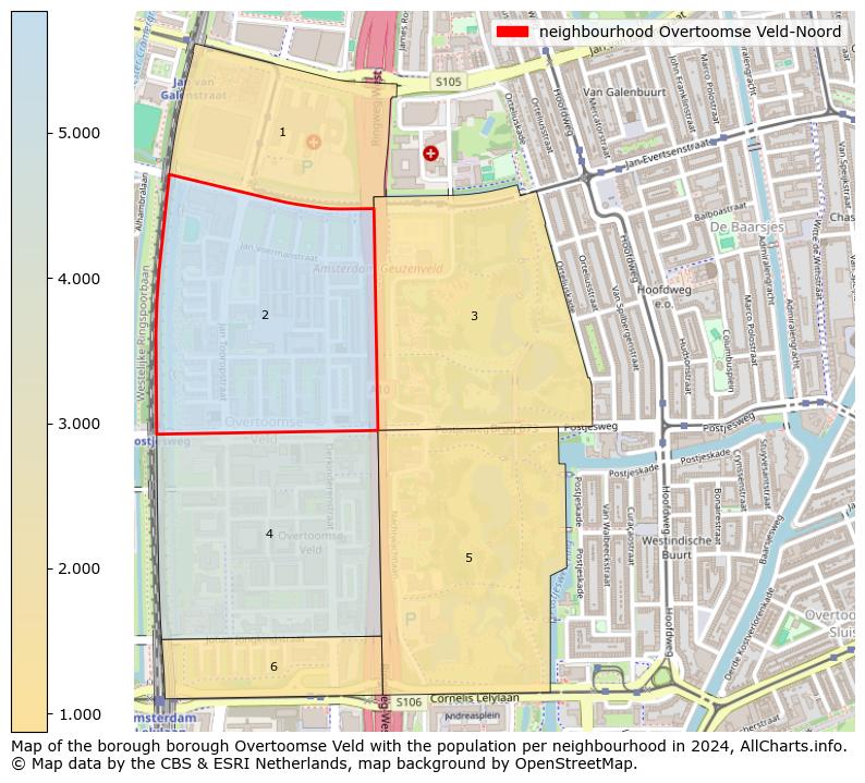 Image of the neighbourhood Overtoomse Veld-Noord at the map. This image is used as introduction to this page. This page shows a lot of information about the population in the neighbourhood Overtoomse Veld-Noord (such as the distribution by age groups of the residents, the composition of households, whether inhabitants are natives or Dutch with an immigration background, data about the houses (numbers, types, price development, use, type of property, ...) and more (car ownership, energy consumption, ...) based on open data from the Dutch Central Bureau of Statistics and various other sources!