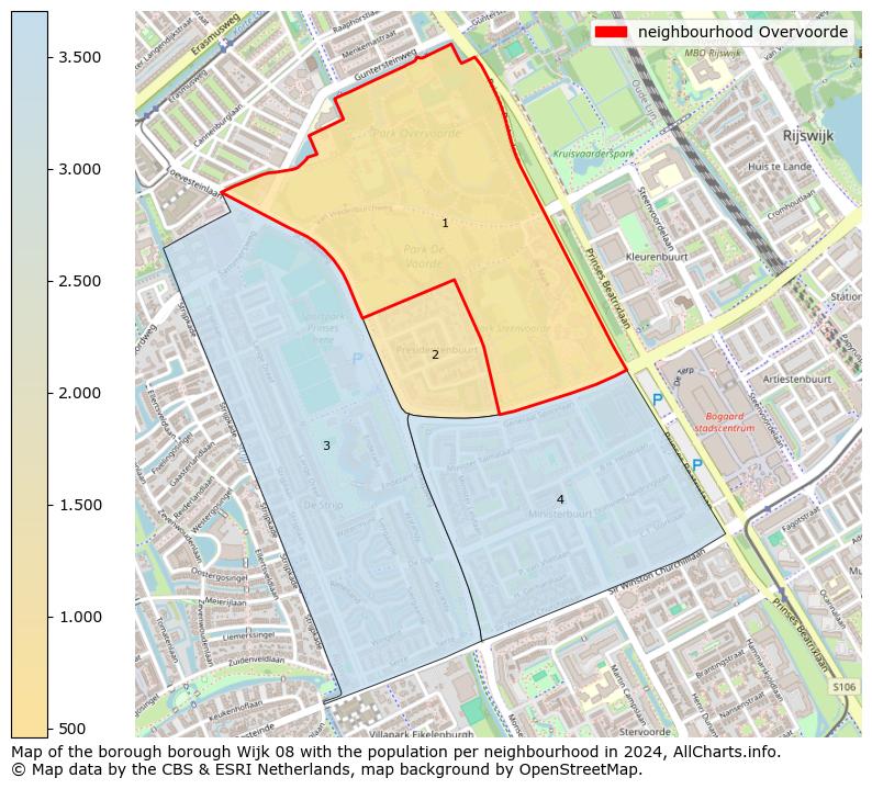 Image of the neighbourhood Overvoorde at the map. This image is used as introduction to this page. This page shows a lot of information about the population in the neighbourhood Overvoorde (such as the distribution by age groups of the residents, the composition of households, whether inhabitants are natives or Dutch with an immigration background, data about the houses (numbers, types, price development, use, type of property, ...) and more (car ownership, energy consumption, ...) based on open data from the Dutch Central Bureau of Statistics and various other sources!