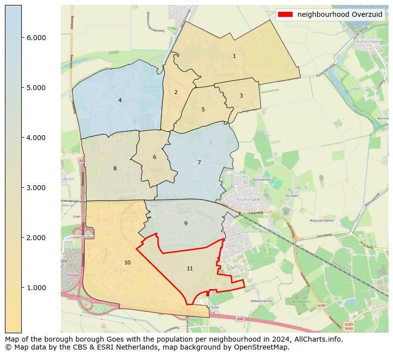 Image of the neighbourhood Overzuid at the map. This image is used as introduction to this page. This page shows a lot of information about the population in the neighbourhood Overzuid (such as the distribution by age groups of the residents, the composition of households, whether inhabitants are natives or Dutch with an immigration background, data about the houses (numbers, types, price development, use, type of property, ...) and more (car ownership, energy consumption, ...) based on open data from the Dutch Central Bureau of Statistics and various other sources!