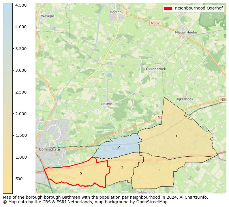 Image of the neighbourhood Oxerhof at the map. This image is used as introduction to this page. This page shows a lot of information about the population in the neighbourhood Oxerhof (such as the distribution by age groups of the residents, the composition of households, whether inhabitants are natives or Dutch with an immigration background, data about the houses (numbers, types, price development, use, type of property, ...) and more (car ownership, energy consumption, ...) based on open data from the Dutch Central Bureau of Statistics and various other sources!