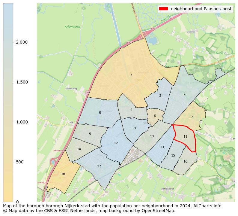 Image of the neighbourhood Paasbos-oost at the map. This image is used as introduction to this page. This page shows a lot of information about the population in the neighbourhood Paasbos-oost (such as the distribution by age groups of the residents, the composition of households, whether inhabitants are natives or Dutch with an immigration background, data about the houses (numbers, types, price development, use, type of property, ...) and more (car ownership, energy consumption, ...) based on open data from the Dutch Central Bureau of Statistics and various other sources!