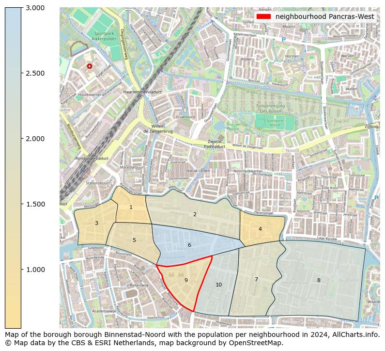 Image of the neighbourhood Pancras-West at the map. This image is used as introduction to this page. This page shows a lot of information about the population in the neighbourhood Pancras-West (such as the distribution by age groups of the residents, the composition of households, whether inhabitants are natives or Dutch with an immigration background, data about the houses (numbers, types, price development, use, type of property, ...) and more (car ownership, energy consumption, ...) based on open data from the Dutch Central Bureau of Statistics and various other sources!