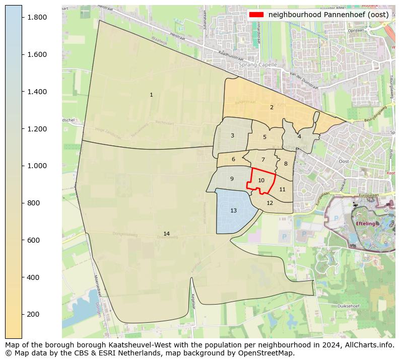 Image of the neighbourhood Pannenhoef (oost) at the map. This image is used as introduction to this page. This page shows a lot of information about the population in the neighbourhood Pannenhoef (oost) (such as the distribution by age groups of the residents, the composition of households, whether inhabitants are natives or Dutch with an immigration background, data about the houses (numbers, types, price development, use, type of property, ...) and more (car ownership, energy consumption, ...) based on open data from the Dutch Central Bureau of Statistics and various other sources!