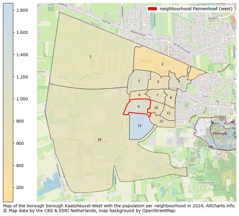 Image of the neighbourhood Pannenhoef (west) at the map. This image is used as introduction to this page. This page shows a lot of information about the population in the neighbourhood Pannenhoef (west) (such as the distribution by age groups of the residents, the composition of households, whether inhabitants are natives or Dutch with an immigration background, data about the houses (numbers, types, price development, use, type of property, ...) and more (car ownership, energy consumption, ...) based on open data from the Dutch Central Bureau of Statistics and various other sources!