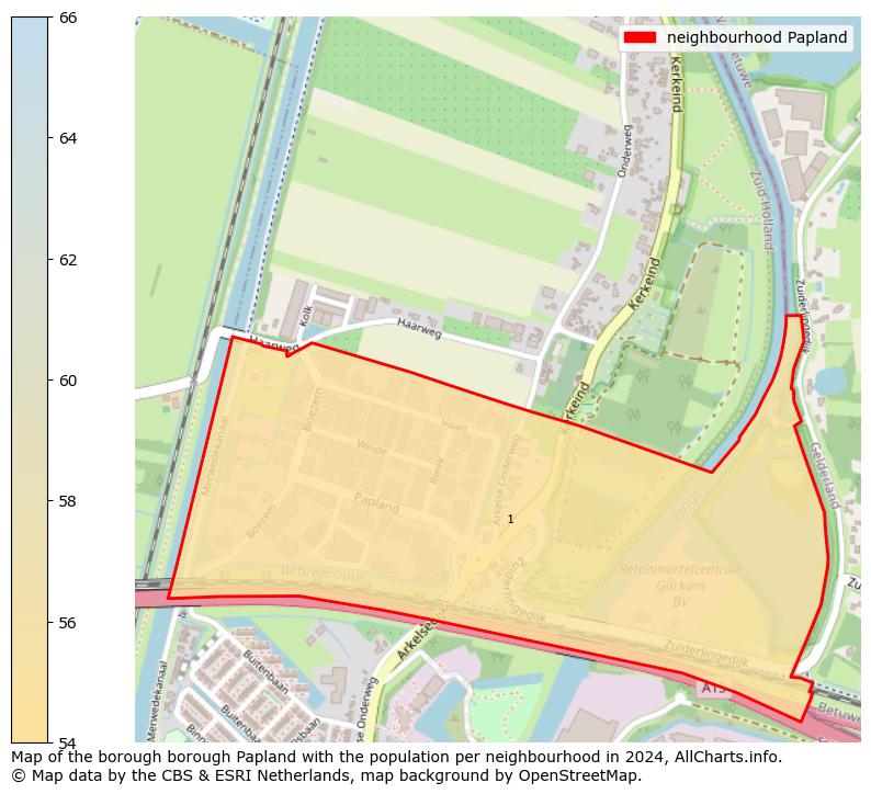 Image of the neighbourhood Papland at the map. This image is used as introduction to this page. This page shows a lot of information about the population in the neighbourhood Papland (such as the distribution by age groups of the residents, the composition of households, whether inhabitants are natives or Dutch with an immigration background, data about the houses (numbers, types, price development, use, type of property, ...) and more (car ownership, energy consumption, ...) based on open data from the Dutch Central Bureau of Statistics and various other sources!