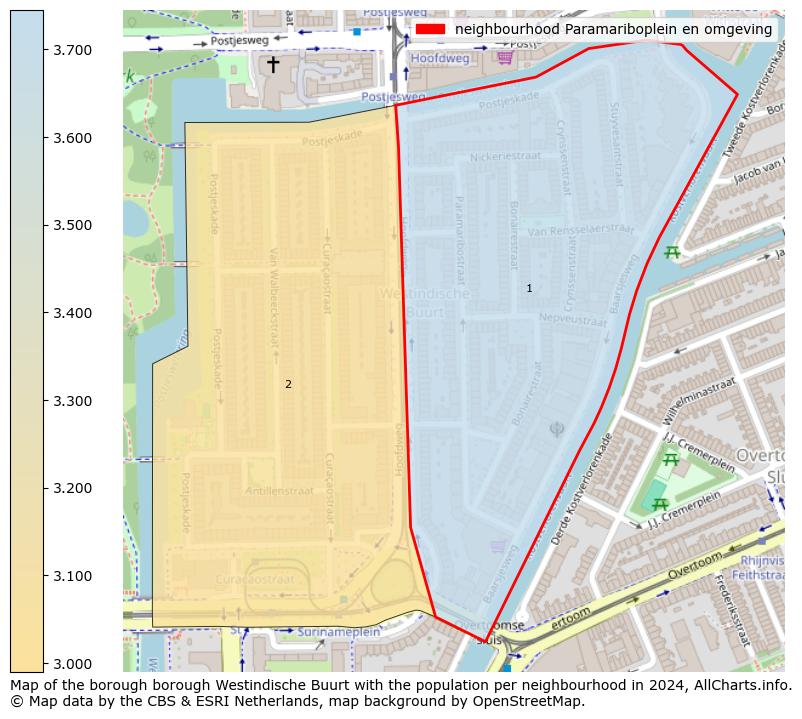 Image of the neighbourhood Paramariboplein en omgeving at the map. This image is used as introduction to this page. This page shows a lot of information about the population in the neighbourhood Paramariboplein en omgeving (such as the distribution by age groups of the residents, the composition of households, whether inhabitants are natives or Dutch with an immigration background, data about the houses (numbers, types, price development, use, type of property, ...) and more (car ownership, energy consumption, ...) based on open data from the Dutch Central Bureau of Statistics and various other sources!