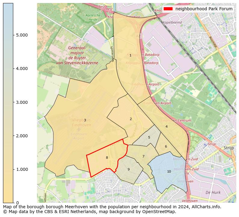 Image of the neighbourhood Park Forum at the map. This image is used as introduction to this page. This page shows a lot of information about the population in the neighbourhood Park Forum (such as the distribution by age groups of the residents, the composition of households, whether inhabitants are natives or Dutch with an immigration background, data about the houses (numbers, types, price development, use, type of property, ...) and more (car ownership, energy consumption, ...) based on open data from the Dutch Central Bureau of Statistics and various other sources!