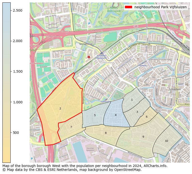 Image of the neighbourhood Park Vijfsluizen at the map. This image is used as introduction to this page. This page shows a lot of information about the population in the neighbourhood Park Vijfsluizen (such as the distribution by age groups of the residents, the composition of households, whether inhabitants are natives or Dutch with an immigration background, data about the houses (numbers, types, price development, use, type of property, ...) and more (car ownership, energy consumption, ...) based on open data from the Dutch Central Bureau of Statistics and various other sources!