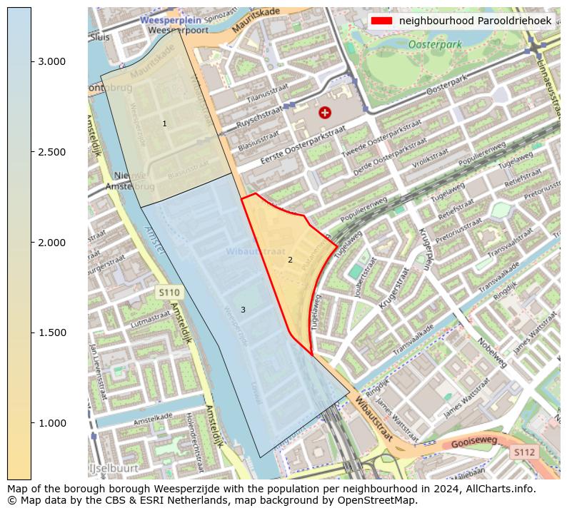 Image of the neighbourhood Parooldriehoek at the map. This image is used as introduction to this page. This page shows a lot of information about the population in the neighbourhood Parooldriehoek (such as the distribution by age groups of the residents, the composition of households, whether inhabitants are natives or Dutch with an immigration background, data about the houses (numbers, types, price development, use, type of property, ...) and more (car ownership, energy consumption, ...) based on open data from the Dutch Central Bureau of Statistics and various other sources!