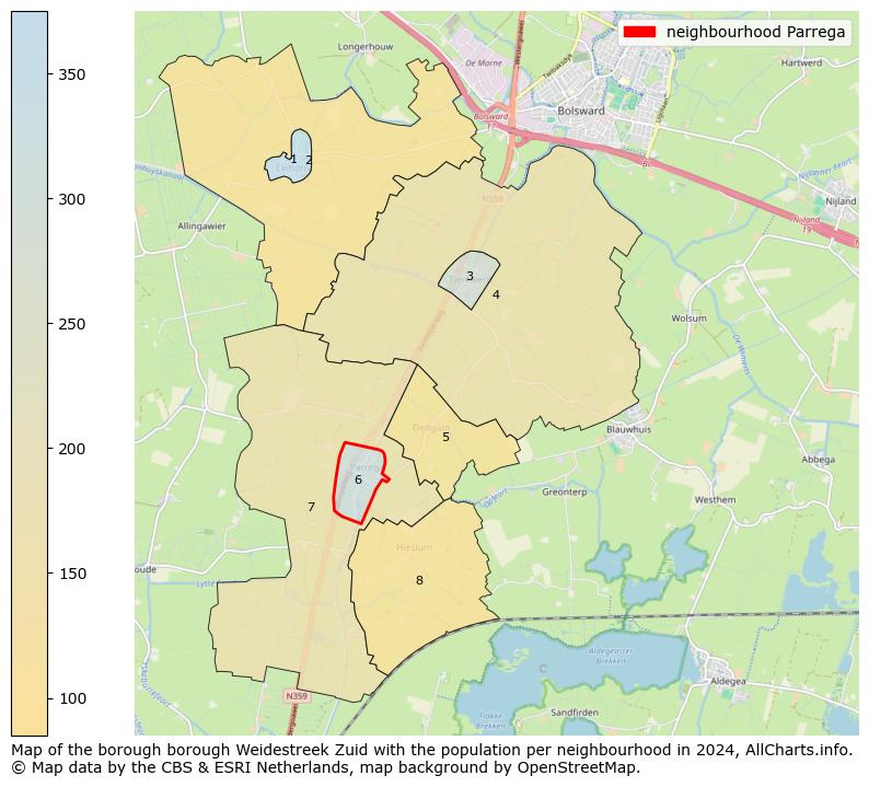 Image of the neighbourhood Parrega at the map. This image is used as introduction to this page. This page shows a lot of information about the population in the neighbourhood Parrega (such as the distribution by age groups of the residents, the composition of households, whether inhabitants are natives or Dutch with an immigration background, data about the houses (numbers, types, price development, use, type of property, ...) and more (car ownership, energy consumption, ...) based on open data from the Dutch Central Bureau of Statistics and various other sources!