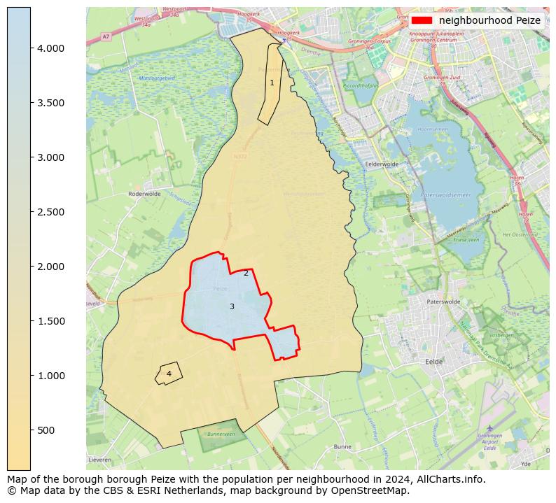 Image of the neighbourhood Peize at the map. This image is used as introduction to this page. This page shows a lot of information about the population in the neighbourhood Peize (such as the distribution by age groups of the residents, the composition of households, whether inhabitants are natives or Dutch with an immigration background, data about the houses (numbers, types, price development, use, type of property, ...) and more (car ownership, energy consumption, ...) based on open data from the Dutch Central Bureau of Statistics and various other sources!