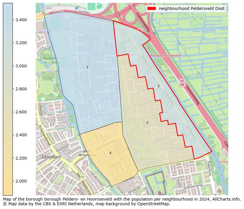 Image of the neighbourhood Peldersveld Oost at the map. This image is used as introduction to this page. This page shows a lot of information about the population in the neighbourhood Peldersveld Oost (such as the distribution by age groups of the residents, the composition of households, whether inhabitants are natives or Dutch with an immigration background, data about the houses (numbers, types, price development, use, type of property, ...) and more (car ownership, energy consumption, ...) based on open data from the Dutch Central Bureau of Statistics and various other sources!