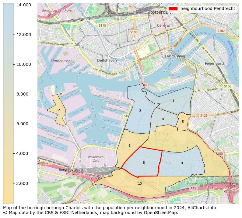 Image of the neighbourhood Pendrecht at the map. This image is used as introduction to this page. This page shows a lot of information about the population in the neighbourhood Pendrecht (such as the distribution by age groups of the residents, the composition of households, whether inhabitants are natives or Dutch with an immigration background, data about the houses (numbers, types, price development, use, type of property, ...) and more (car ownership, energy consumption, ...) based on open data from the Dutch Central Bureau of Statistics and various other sources!