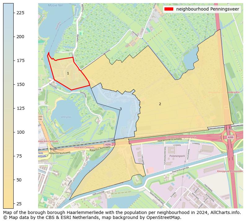 Image of the neighbourhood Penningsveer at the map. This image is used as introduction to this page. This page shows a lot of information about the population in the neighbourhood Penningsveer (such as the distribution by age groups of the residents, the composition of households, whether inhabitants are natives or Dutch with an immigration background, data about the houses (numbers, types, price development, use, type of property, ...) and more (car ownership, energy consumption, ...) based on open data from the Dutch Central Bureau of Statistics and various other sources!