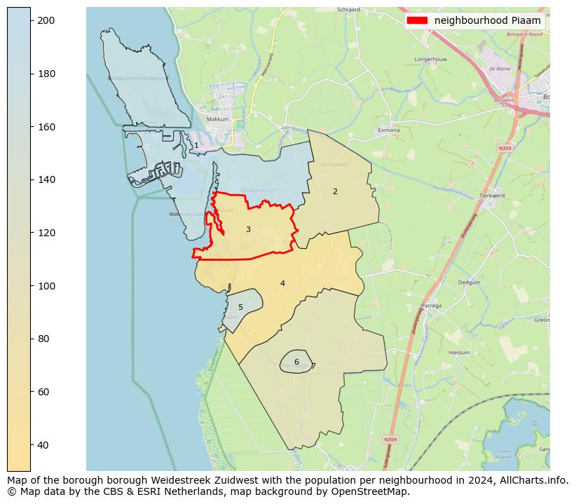 Image of the neighbourhood Piaam at the map. This image is used as introduction to this page. This page shows a lot of information about the population in the neighbourhood Piaam (such as the distribution by age groups of the residents, the composition of households, whether inhabitants are natives or Dutch with an immigration background, data about the houses (numbers, types, price development, use, type of property, ...) and more (car ownership, energy consumption, ...) based on open data from the Dutch Central Bureau of Statistics and various other sources!