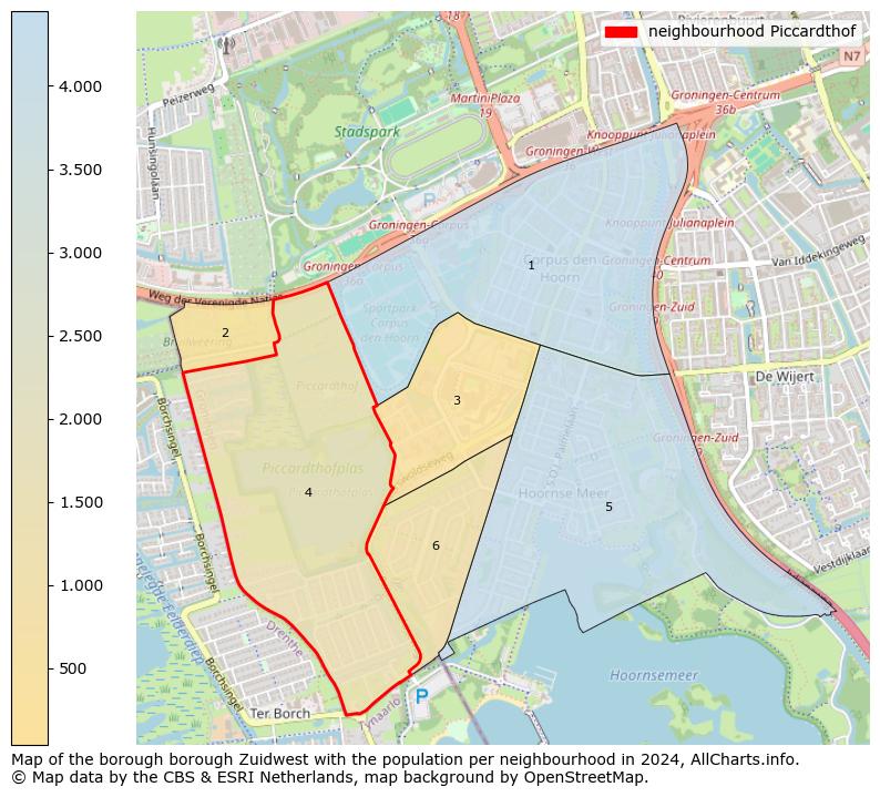 Image of the neighbourhood Piccardthof at the map. This image is used as introduction to this page. This page shows a lot of information about the population in the neighbourhood Piccardthof (such as the distribution by age groups of the residents, the composition of households, whether inhabitants are natives or Dutch with an immigration background, data about the houses (numbers, types, price development, use, type of property, ...) and more (car ownership, energy consumption, ...) based on open data from the Dutch Central Bureau of Statistics and various other sources!