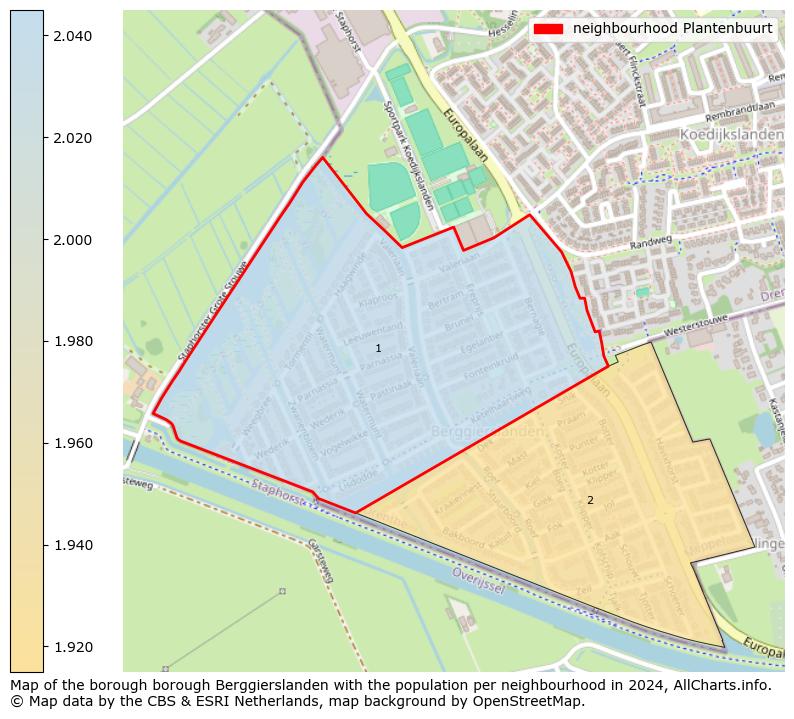 Image of the neighbourhood Plantenbuurt at the map. This image is used as introduction to this page. This page shows a lot of information about the population in the neighbourhood Plantenbuurt (such as the distribution by age groups of the residents, the composition of households, whether inhabitants are natives or Dutch with an immigration background, data about the houses (numbers, types, price development, use, type of property, ...) and more (car ownership, energy consumption, ...) based on open data from the Dutch Central Bureau of Statistics and various other sources!