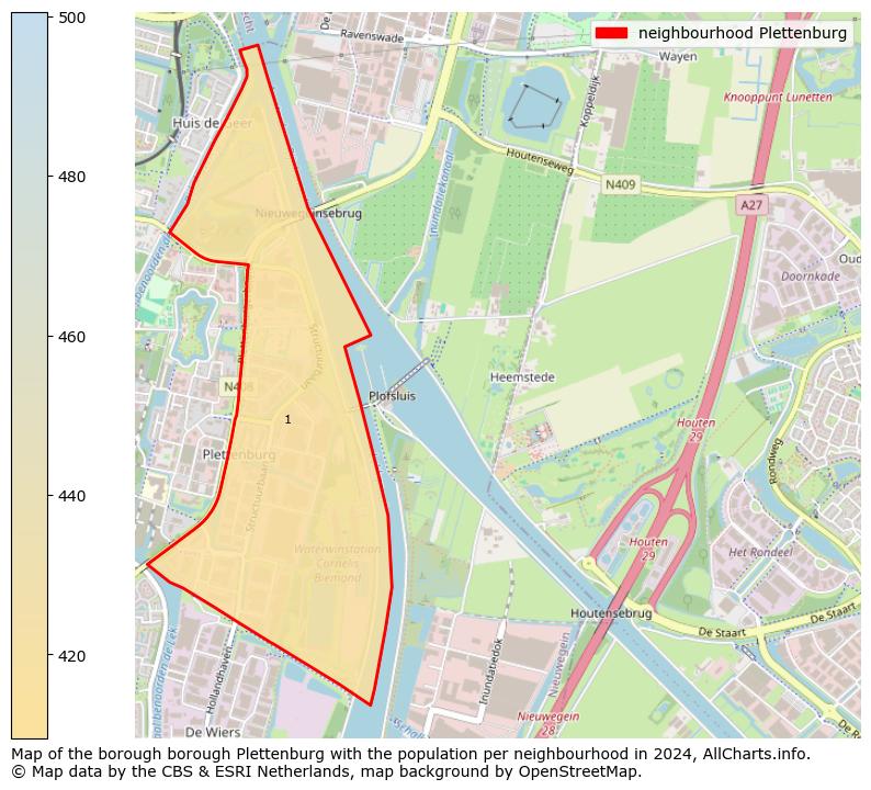 Image of the neighbourhood Plettenburg at the map. This image is used as introduction to this page. This page shows a lot of information about the population in the neighbourhood Plettenburg (such as the distribution by age groups of the residents, the composition of households, whether inhabitants are natives or Dutch with an immigration background, data about the houses (numbers, types, price development, use, type of property, ...) and more (car ownership, energy consumption, ...) based on open data from the Dutch Central Bureau of Statistics and various other sources!