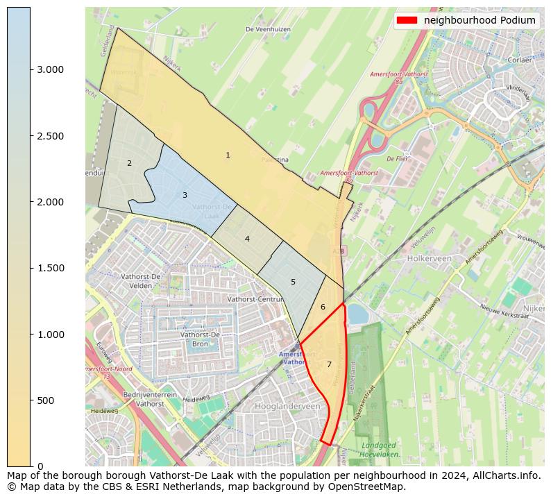 Image of the neighbourhood Podium at the map. This image is used as introduction to this page. This page shows a lot of information about the population in the neighbourhood Podium (such as the distribution by age groups of the residents, the composition of households, whether inhabitants are natives or Dutch with an immigration background, data about the houses (numbers, types, price development, use, type of property, ...) and more (car ownership, energy consumption, ...) based on open data from the Dutch Central Bureau of Statistics and various other sources!