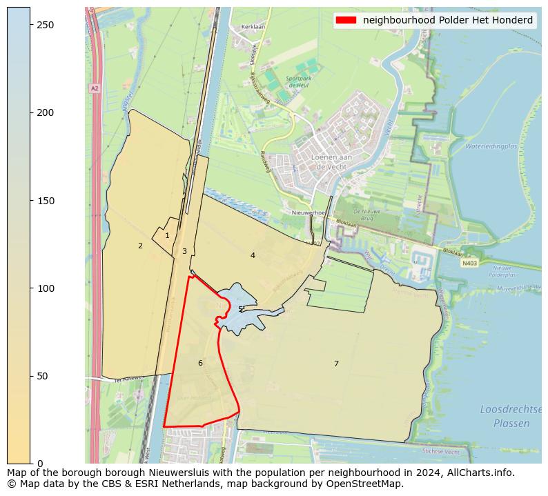 Image of the neighbourhood Polder Het Honderd at the map. This image is used as introduction to this page. This page shows a lot of information about the population in the neighbourhood Polder Het Honderd (such as the distribution by age groups of the residents, the composition of households, whether inhabitants are natives or Dutch with an immigration background, data about the houses (numbers, types, price development, use, type of property, ...) and more (car ownership, energy consumption, ...) based on open data from the Dutch Central Bureau of Statistics and various other sources!