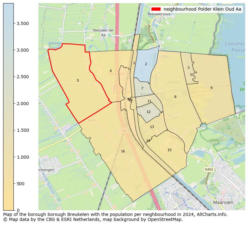 Image of the neighbourhood Polder Klein Oud Aa at the map. This image is used as introduction to this page. This page shows a lot of information about the population in the neighbourhood Polder Klein Oud Aa (such as the distribution by age groups of the residents, the composition of households, whether inhabitants are natives or Dutch with an immigration background, data about the houses (numbers, types, price development, use, type of property, ...) and more (car ownership, energy consumption, ...) based on open data from the Dutch Central Bureau of Statistics and various other sources!