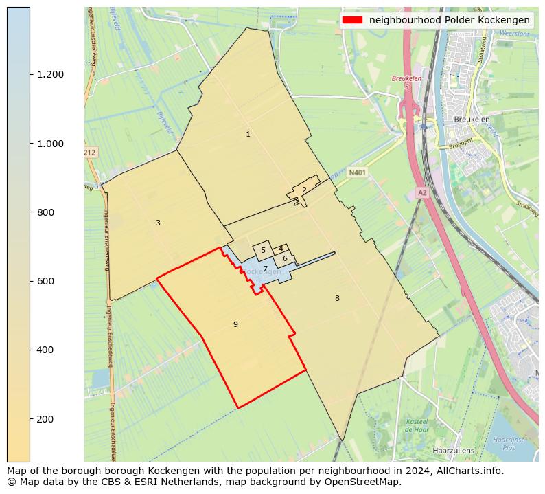 Image of the neighbourhood Polder Kockengen at the map. This image is used as introduction to this page. This page shows a lot of information about the population in the neighbourhood Polder Kockengen (such as the distribution by age groups of the residents, the composition of households, whether inhabitants are natives or Dutch with an immigration background, data about the houses (numbers, types, price development, use, type of property, ...) and more (car ownership, energy consumption, ...) based on open data from the Dutch Central Bureau of Statistics and various other sources!