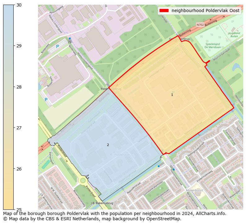 Image of the neighbourhood Poldervlak Oost at the map. This image is used as introduction to this page. This page shows a lot of information about the population in the neighbourhood Poldervlak Oost (such as the distribution by age groups of the residents, the composition of households, whether inhabitants are natives or Dutch with an immigration background, data about the houses (numbers, types, price development, use, type of property, ...) and more (car ownership, energy consumption, ...) based on open data from the Dutch Central Bureau of Statistics and various other sources!