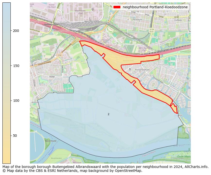 Image of the neighbourhood Portland-Koedoodzone at the map. This image is used as introduction to this page. This page shows a lot of information about the population in the neighbourhood Portland-Koedoodzone (such as the distribution by age groups of the residents, the composition of households, whether inhabitants are natives or Dutch with an immigration background, data about the houses (numbers, types, price development, use, type of property, ...) and more (car ownership, energy consumption, ...) based on open data from the Dutch Central Bureau of Statistics and various other sources!