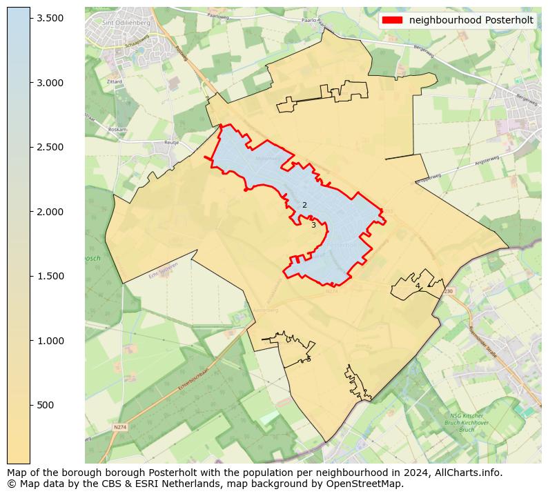 Image of the neighbourhood Posterholt at the map. This image is used as introduction to this page. This page shows a lot of information about the population in the neighbourhood Posterholt (such as the distribution by age groups of the residents, the composition of households, whether inhabitants are natives or Dutch with an immigration background, data about the houses (numbers, types, price development, use, type of property, ...) and more (car ownership, energy consumption, ...) based on open data from the Dutch Central Bureau of Statistics and various other sources!