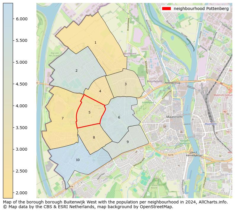 Image of the neighbourhood Pottenberg at the map. This image is used as introduction to this page. This page shows a lot of information about the population in the neighbourhood Pottenberg (such as the distribution by age groups of the residents, the composition of households, whether inhabitants are natives or Dutch with an immigration background, data about the houses (numbers, types, price development, use, type of property, ...) and more (car ownership, energy consumption, ...) based on open data from the Dutch Central Bureau of Statistics and various other sources!