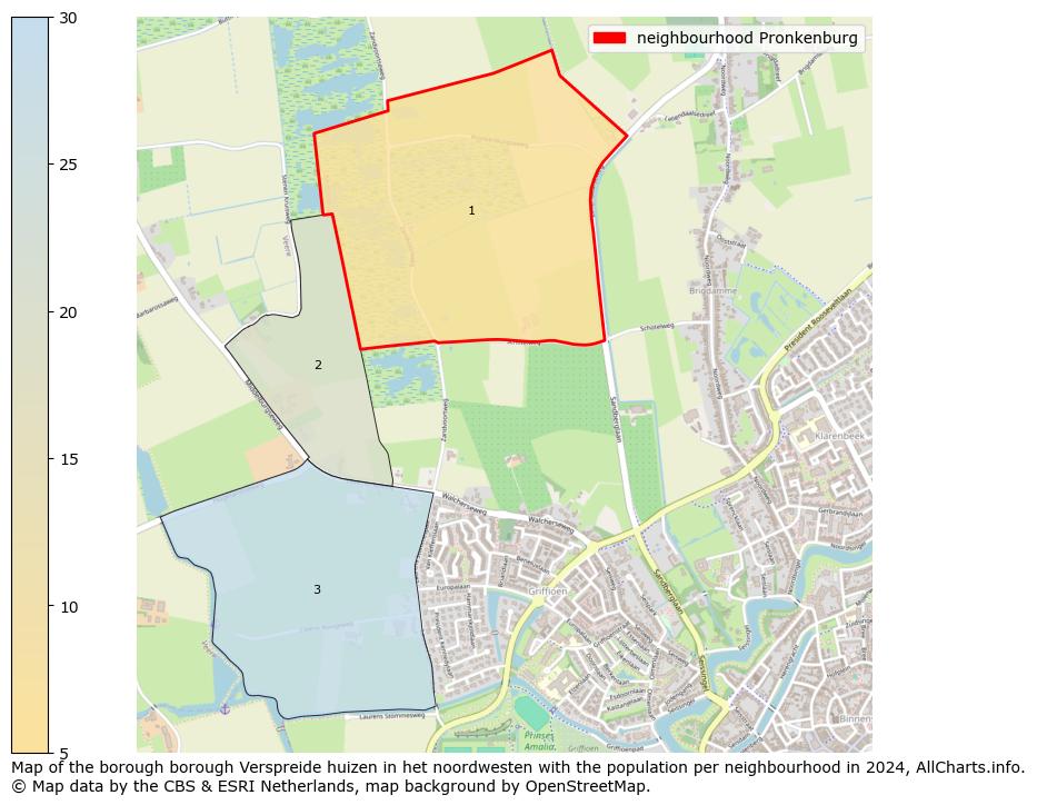 Image of the neighbourhood Pronkenburg at the map. This image is used as introduction to this page. This page shows a lot of information about the population in the neighbourhood Pronkenburg (such as the distribution by age groups of the residents, the composition of households, whether inhabitants are natives or Dutch with an immigration background, data about the houses (numbers, types, price development, use, type of property, ...) and more (car ownership, energy consumption, ...) based on open data from the Dutch Central Bureau of Statistics and various other sources!