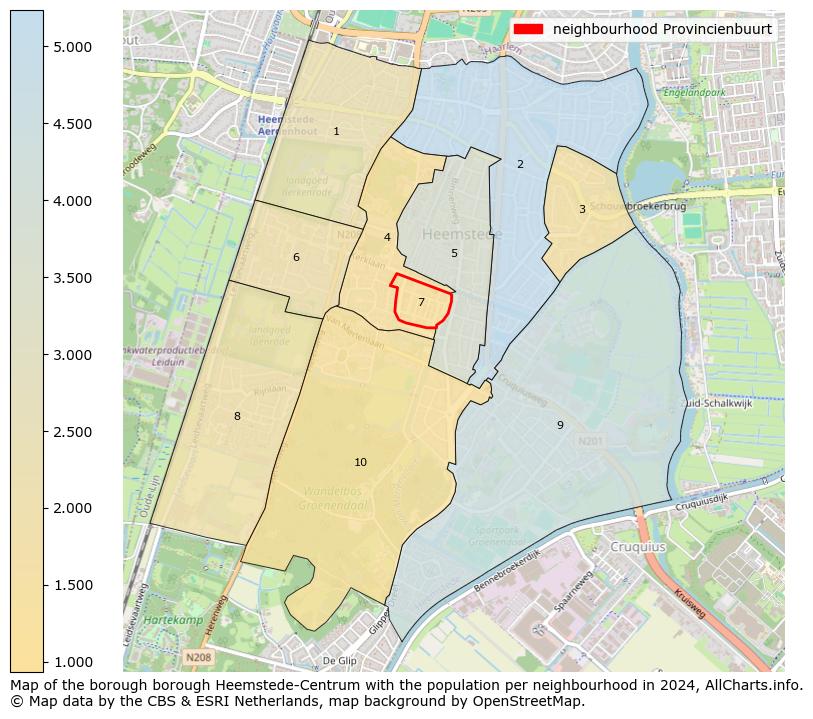 Image of the neighbourhood Provincienbuurt at the map. This image is used as introduction to this page. This page shows a lot of information about the population in the neighbourhood Provincienbuurt (such as the distribution by age groups of the residents, the composition of households, whether inhabitants are natives or Dutch with an immigration background, data about the houses (numbers, types, price development, use, type of property, ...) and more (car ownership, energy consumption, ...) based on open data from the Dutch Central Bureau of Statistics and various other sources!