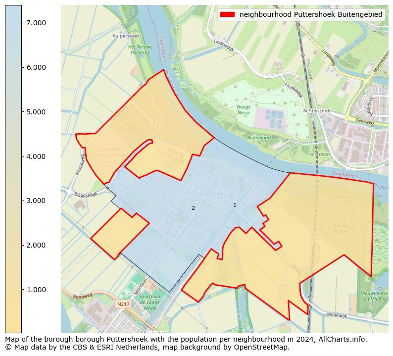 Image of the neighbourhood Puttershoek Buitengebied at the map. This image is used as introduction to this page. This page shows a lot of information about the population in the neighbourhood Puttershoek Buitengebied (such as the distribution by age groups of the residents, the composition of households, whether inhabitants are natives or Dutch with an immigration background, data about the houses (numbers, types, price development, use, type of property, ...) and more (car ownership, energy consumption, ...) based on open data from the Dutch Central Bureau of Statistics and various other sources!