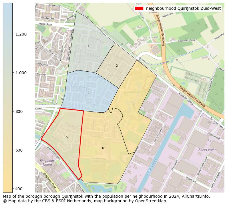 Image of the neighbourhood Quirijnstok Zuid-West at the map. This image is used as introduction to this page. This page shows a lot of information about the population in the neighbourhood Quirijnstok Zuid-West (such as the distribution by age groups of the residents, the composition of households, whether inhabitants are natives or Dutch with an immigration background, data about the houses (numbers, types, price development, use, type of property, ...) and more (car ownership, energy consumption, ...) based on open data from the Dutch Central Bureau of Statistics and various other sources!