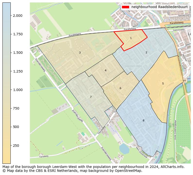 Image of the neighbourhood Raadsliedenbuurt at the map. This image is used as introduction to this page. This page shows a lot of information about the population in the neighbourhood Raadsliedenbuurt (such as the distribution by age groups of the residents, the composition of households, whether inhabitants are natives or Dutch with an immigration background, data about the houses (numbers, types, price development, use, type of property, ...) and more (car ownership, energy consumption, ...) based on open data from the Dutch Central Bureau of Statistics and various other sources!