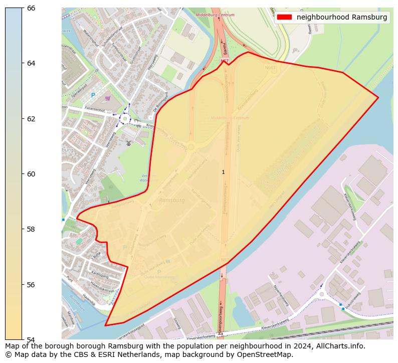 Image of the neighbourhood Ramsburg at the map. This image is used as introduction to this page. This page shows a lot of information about the population in the neighbourhood Ramsburg (such as the distribution by age groups of the residents, the composition of households, whether inhabitants are natives or Dutch with an immigration background, data about the houses (numbers, types, price development, use, type of property, ...) and more (car ownership, energy consumption, ...) based on open data from the Dutch Central Bureau of Statistics and various other sources!