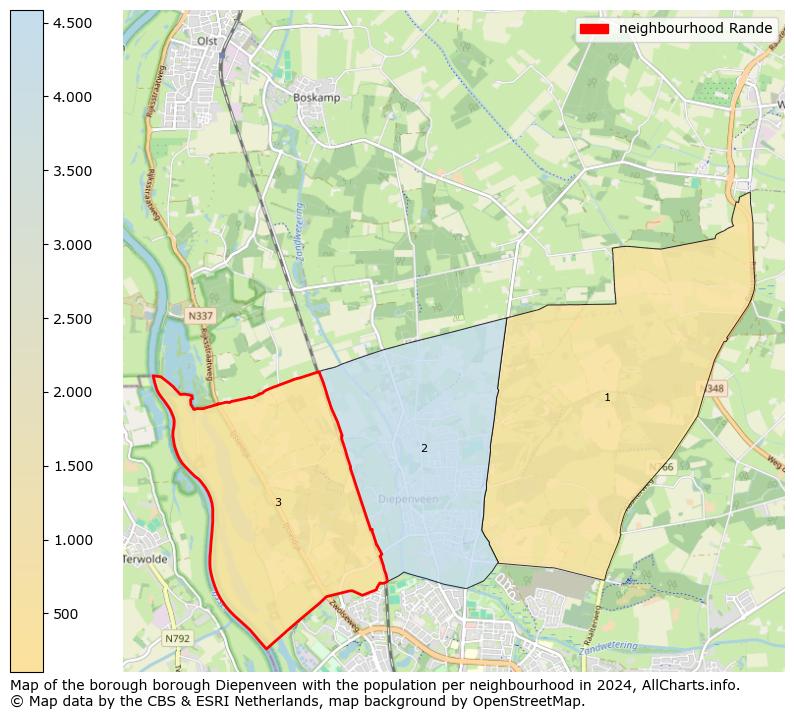 Image of the neighbourhood Rande at the map. This image is used as introduction to this page. This page shows a lot of information about the population in the neighbourhood Rande (such as the distribution by age groups of the residents, the composition of households, whether inhabitants are natives or Dutch with an immigration background, data about the houses (numbers, types, price development, use, type of property, ...) and more (car ownership, energy consumption, ...) based on open data from the Dutch Central Bureau of Statistics and various other sources!