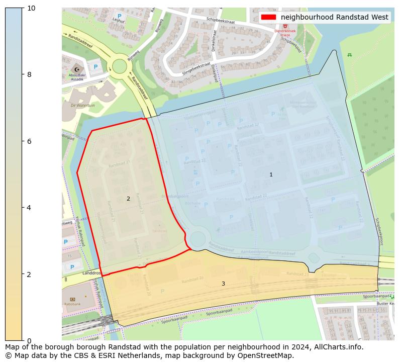 Image of the neighbourhood Randstad West at the map. This image is used as introduction to this page. This page shows a lot of information about the population in the neighbourhood Randstad West (such as the distribution by age groups of the residents, the composition of households, whether inhabitants are natives or Dutch with an immigration background, data about the houses (numbers, types, price development, use, type of property, ...) and more (car ownership, energy consumption, ...) based on open data from the Dutch Central Bureau of Statistics and various other sources!