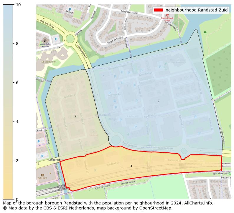 Image of the neighbourhood Randstad Zuid at the map. This image is used as introduction to this page. This page shows a lot of information about the population in the neighbourhood Randstad Zuid (such as the distribution by age groups of the residents, the composition of households, whether inhabitants are natives or Dutch with an immigration background, data about the houses (numbers, types, price development, use, type of property, ...) and more (car ownership, energy consumption, ...) based on open data from the Dutch Central Bureau of Statistics and various other sources!